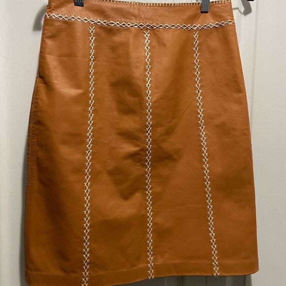 Leather Pencil A-Line Skirt - GAP - Picture 1 of 3